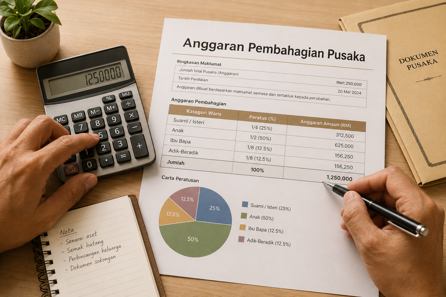 Anggaran pembahagian pusaka